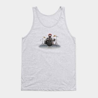 Steampunk Sloth Drummer Tank Top